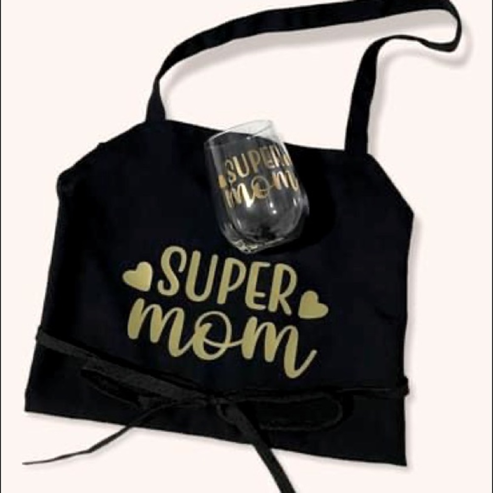 Apron and Wine Glass Gift Set